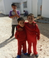 Syrské děti v uprchlickém táboře